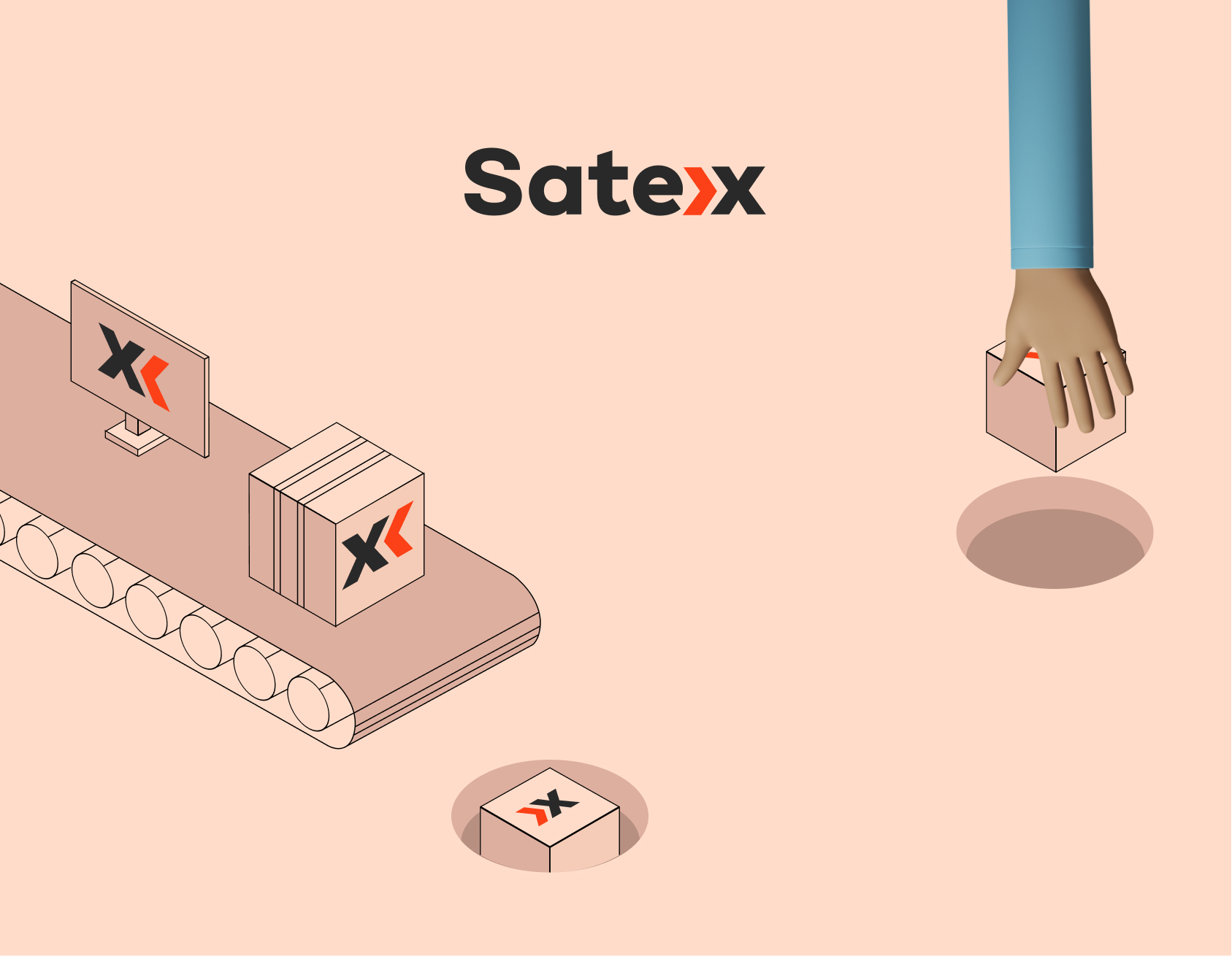 Промо сайт для логистической компании SATEX